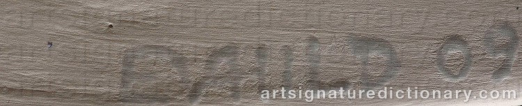 Authentic signature by Eva HILD on Object artwork