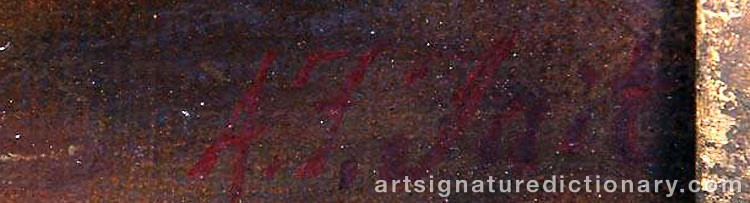 Signature by Arthur Fitzwilliam TAIT