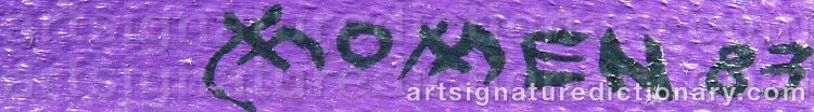 Signature by Karl MOMEN