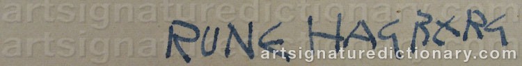 Signature by Rune HAGBERG