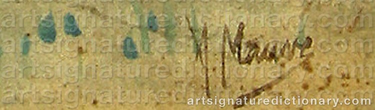 Signature by Anton MAUVE
