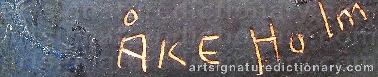 Signature by Åke HOLM