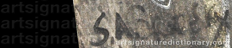 Authentic signature by Scott GRODESKY on artwork