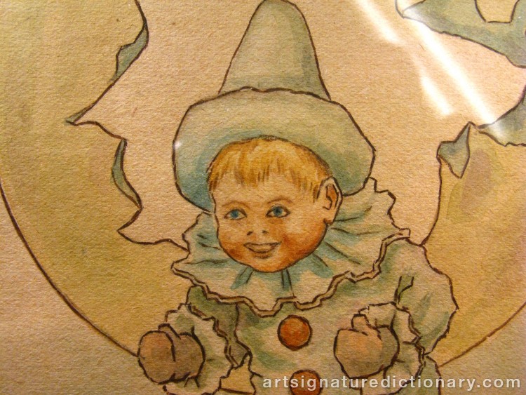 Close-up details showing Jenny NYSTRÖM signature forgery characteristics