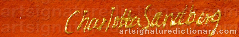Signature by Charlotta SANDBERG