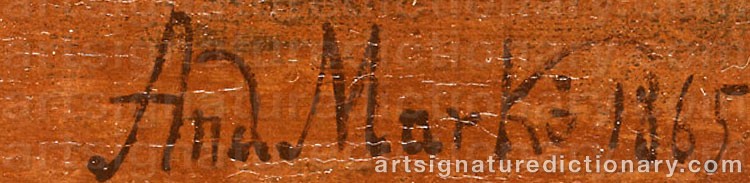 Signature by Andreas MARKO