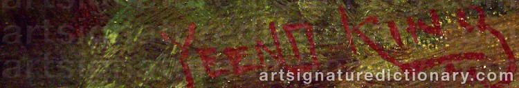 Signature by Henry John YEEND KING
