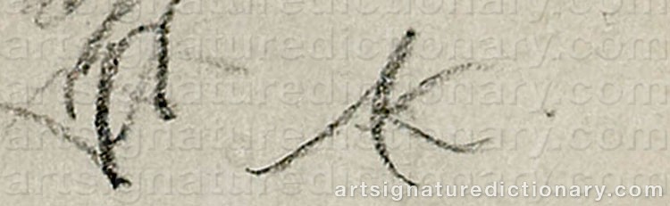 Signature by Alfred KUBIN