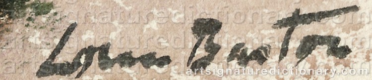 Authentic signature by Loren Roberta BARTON on Painting/Watercolour artwork
