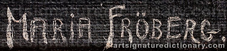 Signature by Maria FRÖBERG
