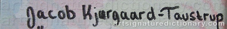 Signature by Jacob KJÆRGAARD-TAUSTRUP