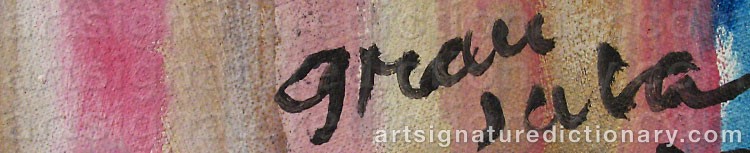 Authentic signature by Emilio GRAU-SALA on artwork