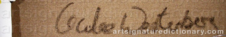 Authentic signature by Cecilia WESTERBERG on  artwork