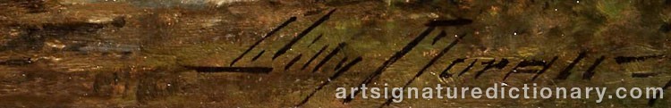 Authentic signature by Willy MORALT on artwork