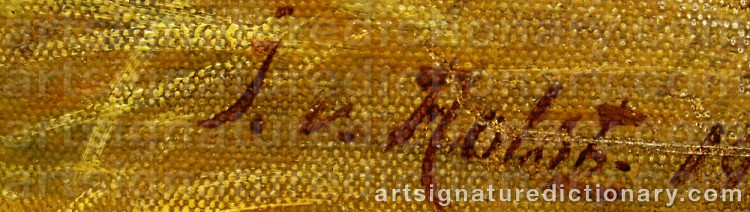 Signature by Johan Von HOLST