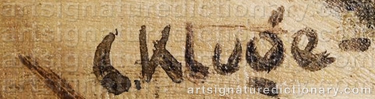 Signature by Constantin KLUGE
