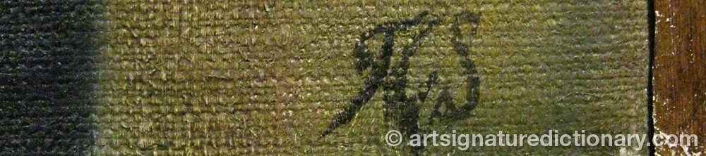 Authentic signature by Tommy G. SUNDMAN on  artwork