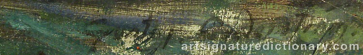 Forged signature of Gustaf CEDERSTRÖM
