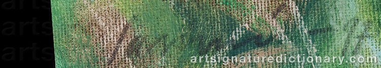 Authentic signature by Ilkka LAMMI on artwork