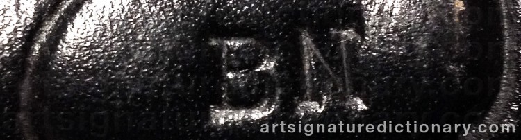 Authentic signature by Bror NÄSLUND on Other artwork