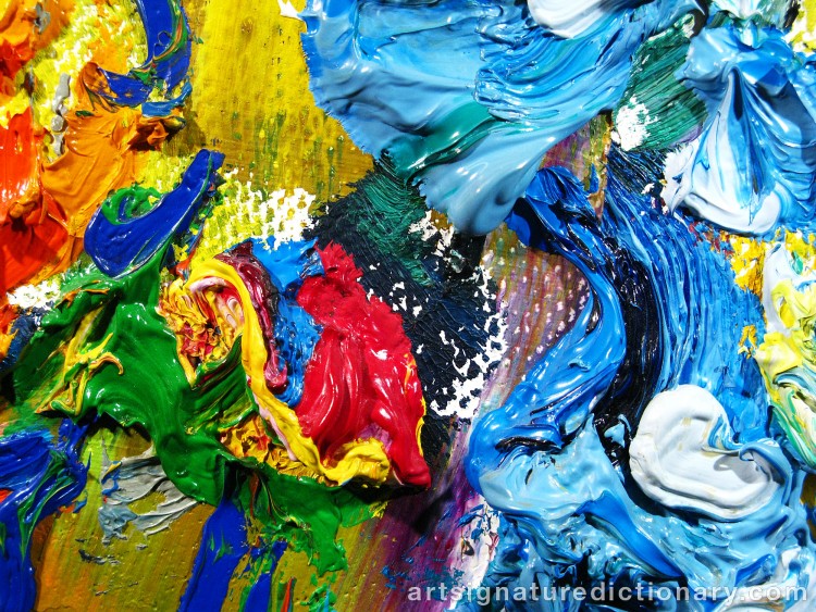 Close-up details showing Albin AMELIN signature forgery characteristics