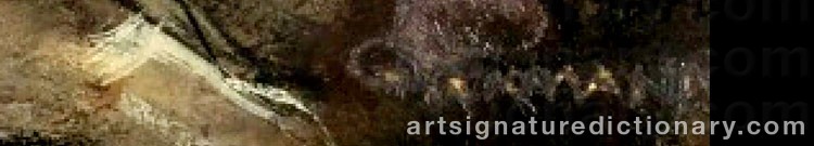 Authentic signature by Grigory GLUCKMANN on artwork