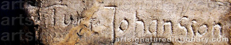 Signature by Ture JOHANSSON