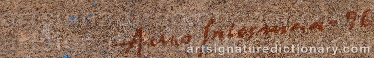 Authentic signature by Aarno SALOSMAA on artwork