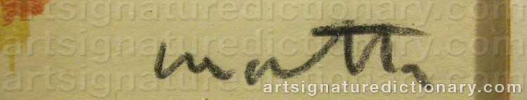 Signature by Roberto MATTA