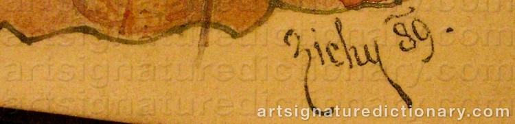 Signature by Mihaly Von ZICHY