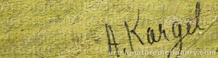 Signature by Axel KARGEL
