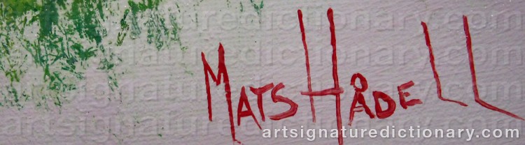 Signature by Mats HÅDELL
