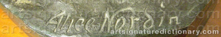Signature by Alice NORDIN
