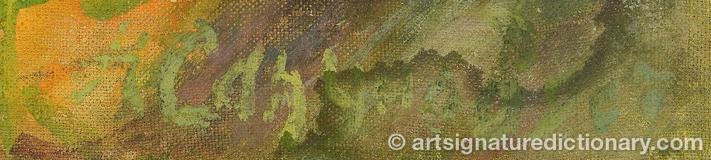 Authentic signature by Nikolai Nikolaievich SAPUNOV on  artwork