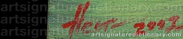 Authentic signature by Stepan NESTERCHUK on  artwork